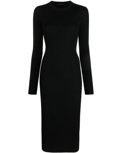 Wardrobe NYC Wollen Midi-jurk - Zwart