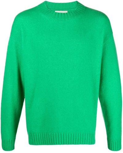 Laneus Crew-neck Cashmere-blend Sweater - Green