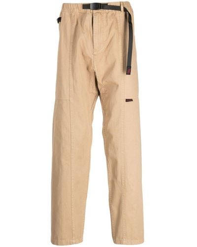 Gramicci Belted Straight-leg Trousers - Natural