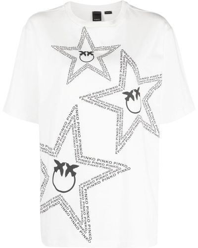 Pinko Camiseta Acqualagna con logo - Blanco