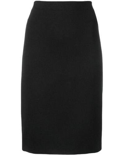 Emporio Armani Midi Pencil Skirt - Black