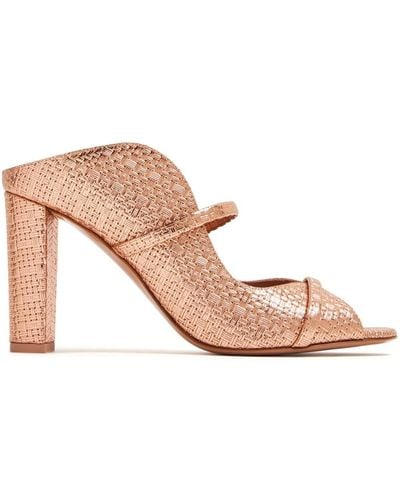 Malone Souliers Norah 85mm Leather Mules - Pink