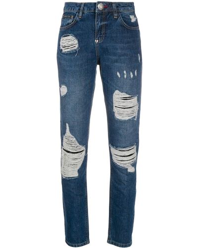 Philipp Plein Jeans slim - Blu