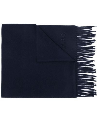 A.P.C. Ambroise Wool Scarf - Blue