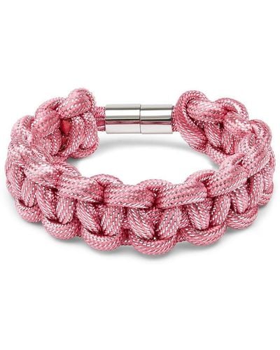 Isabel Marant Rope-detail Clasp-fastening Bracelet - Pink