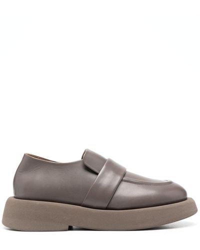 Marsèll Slip-on Leather Loafers - Gray