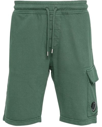 C.P. Company Jersey Shorts Met Lensdetail - Groen