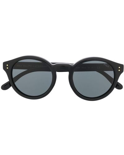 Polo Ralph Lauren Gafas de sol con montura redonda - Negro