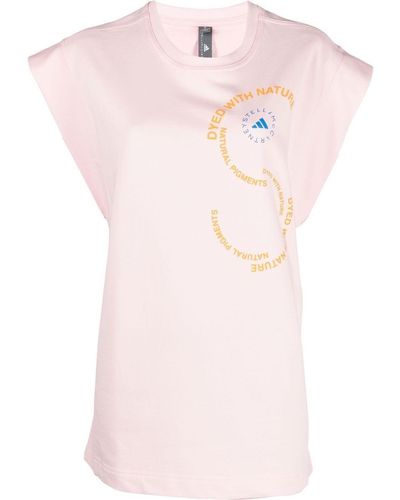 adidas By Stella McCartney Trägershirt mit Logo-Print - Pink