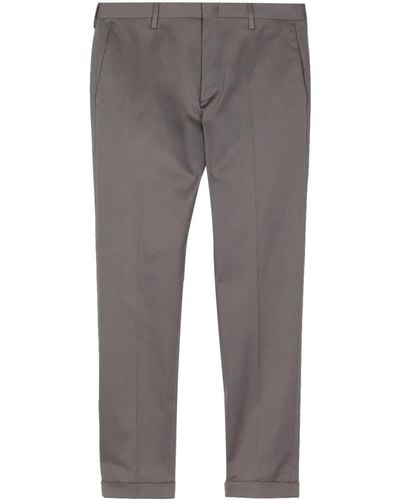 Paul Smith Slim-cut Organic Cotton Chino Trousers - Grey