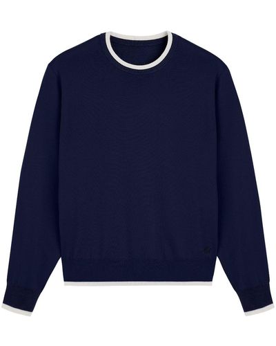 Vilebrequin Crew-neck Cashmere-merino Sweater - Blue