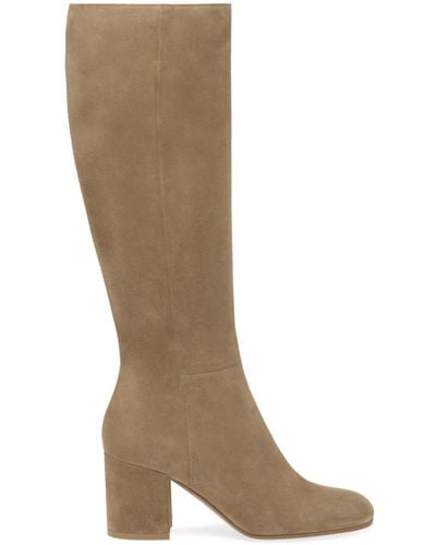 Gianvito Rossi Joelle 70mm Suede Boots - Brown