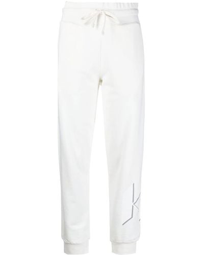 Karl Lagerfeld Pantalones de chándal ajustados - Blanco
