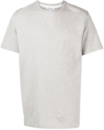 Norse Projects T-Shirt mit Logo-Patch - Weiß