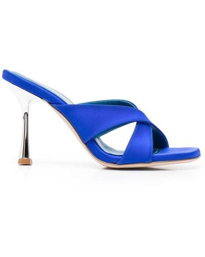 Giuliano Galiano Edina Crossover-strap Sandals - Blue