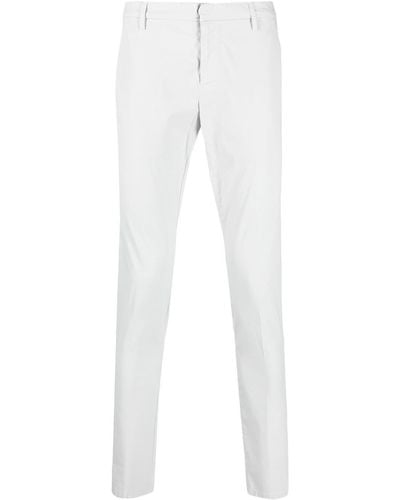 Dondup Cotton Tailored Pants - White