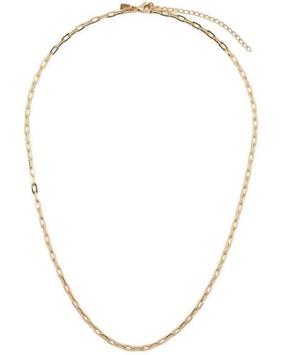 EF Collection 14kt Yellow Gold Mini Link Chain Necklace - Metallic