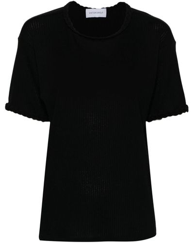 Viktor & Rolf Braid-detail Cotton T-shirt - Black