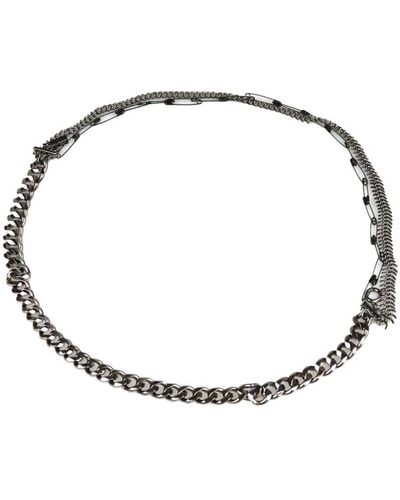 Yohji Yamamoto Triple Chain Necklace - Metallic