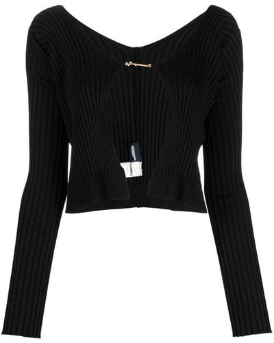 Jacquemus Cardigan La maille Pralù Longue - Noir