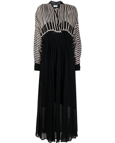 Forte Forte Vestido midi con detalle drapeado - Negro