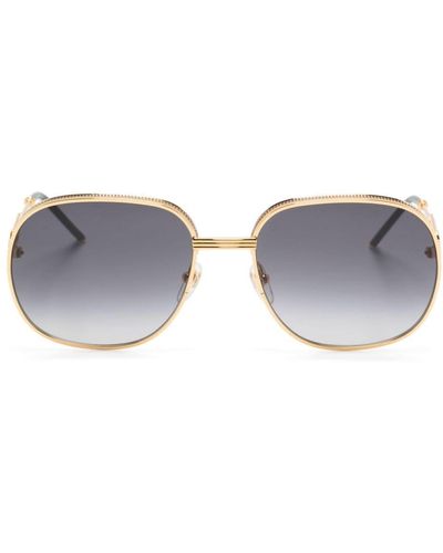Casablancabrand Gradient Oval-frame Sunglasses - Grey