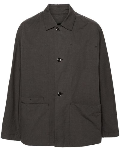 Lemaire Classic-collar Shirt Jacket - Black