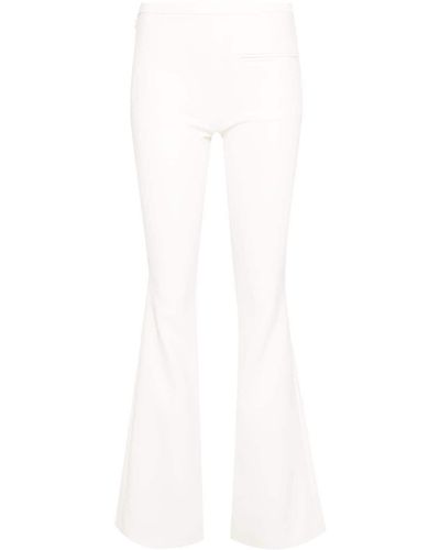 Courreges Heritage Low-rise Bootcut Trousers - White