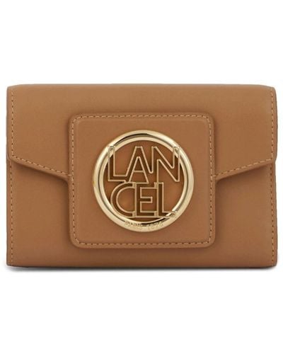 Lancel Roxanne フラップ財布 - ブラウン