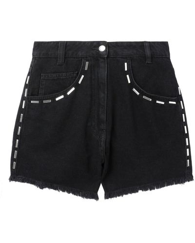 IRO Pantalones cortos de talle alto - Negro