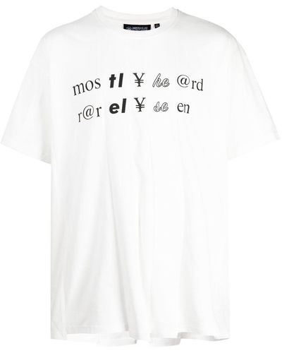 Mostly Heard Rarely Seen Graphic-print Cotton T-shirt - White