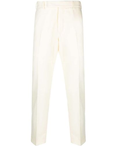 PT Torino Tapered-leg tailored trousers - Bianco