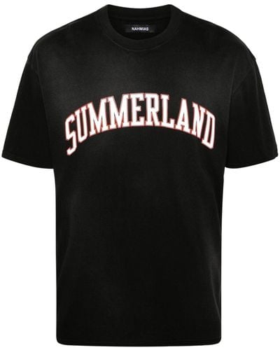 NAHMIAS T-shirt Summerland Collegiate en coton - Noir