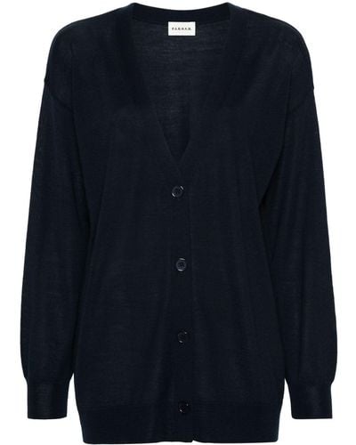 P.A.R.O.S.H. Oversized Cardigan - Blue