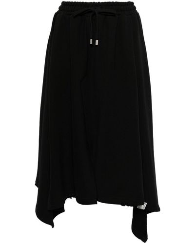 Adererror Levena Asymmetric Cotton Skirt - Black