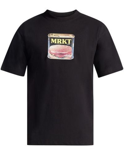 Market Fresh Meat Cotton T-shirt - Black