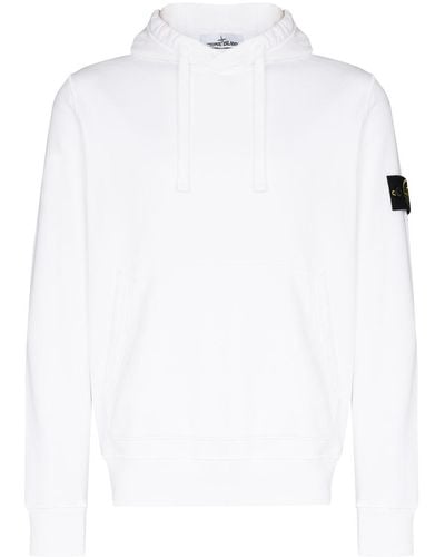 Stone Island Sweatshirt à capuche - Blanc
