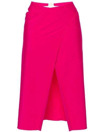 Versace メドゥーサ ラップスカート - ピンク