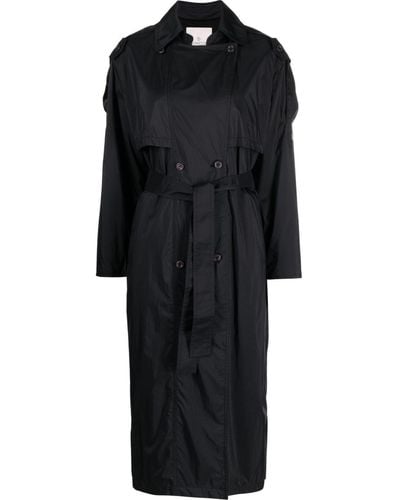 Moncler Deva Belted Trench Coat - Black