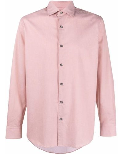 Zegna Button-down Overhemd - Roze