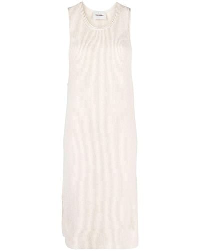 Nanushka Zeno Ribbed-knit Midi Dress - White