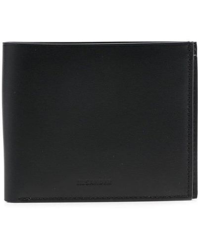 Jil Sander Cartera con logo en relieve - Negro