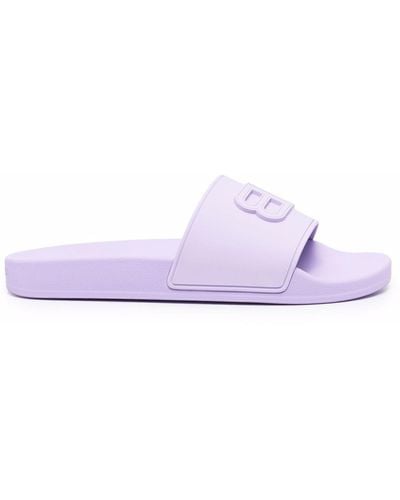 Balenciaga Pool Sliders - Purple