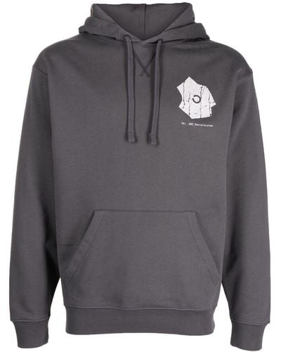 Objects IV Life Logo-print Cotton Hoodie - Gray