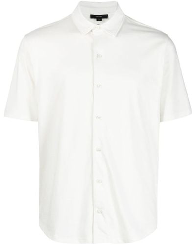 Vince Button-up Pima-cotton Shirt - White