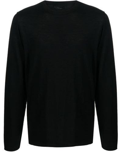 Transit Long-sleeved Wool Jumper - Black