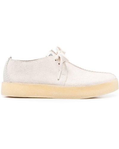 Clarks Trek Cup Suede Shoes - White