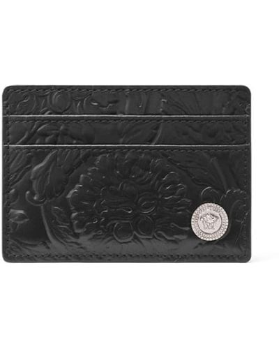Versace Medusa Biggie Leather Cardholder - Black