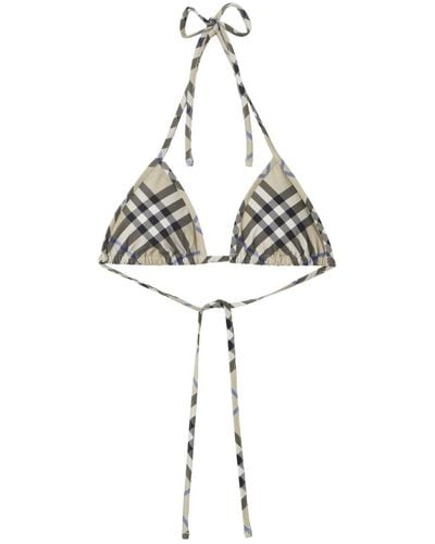 Burberry Haut de bikini à bonnets triangles - Métallisé