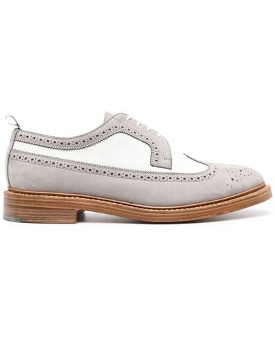 Thom Browne Longwing Spectator Brogues - White